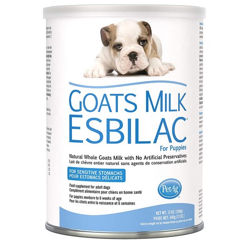 PetAg 산양유 에스비락 340g 퍼피 PetAg Esbilac Goat's Milk Powder Puppy Milk Replacer - Milk Formula