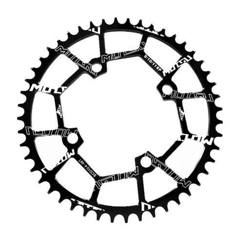 104BCD 산악 자전거 내로우 와이드 체인링 9/10/11단 MTB 트레일 팻 바이크용 104mm BCD 싱글 체인링, 블랙 48T, 알루미늄 합금