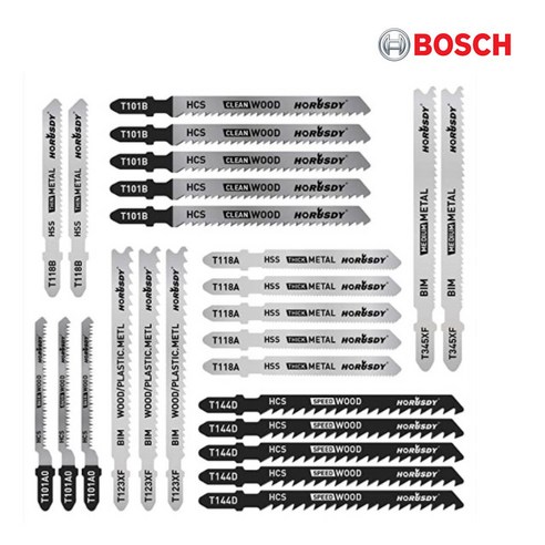 BOSCH 보쉬 세트 판매 직소날 직소기날 모음 직쏘날 스테인레스 알루미늄 목재 철재 아크릴, 선택05.T301CD(목재용), 1개