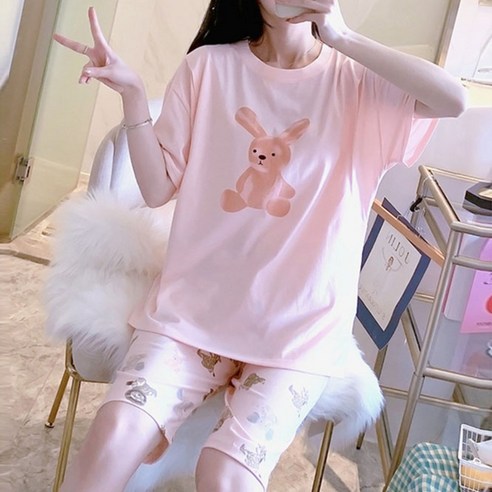 보리맘 반팔 수유set 임산부 잠옷 B304