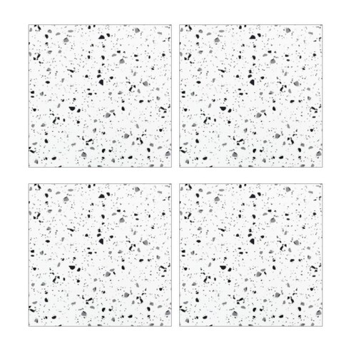 베스트파트너 현관 바닥 붙이는 접착식 데코 타일 셀프 시공 60cm x 60cm, 4개, A.07/스톤 화이트(1.5mm)