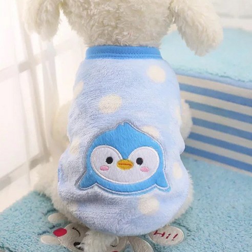 멍데이 펭토 강아지잠옷조끼, 펭귄, 2개