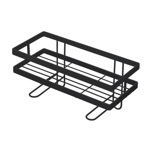 화장실 스토리지 욕실 공간 보호기 캐비닛 랙 선반 스토리지 랙 이상, 검정, {"사이즈":"13.3x6x2.7 인치"}, {"수건소재":"철"}
