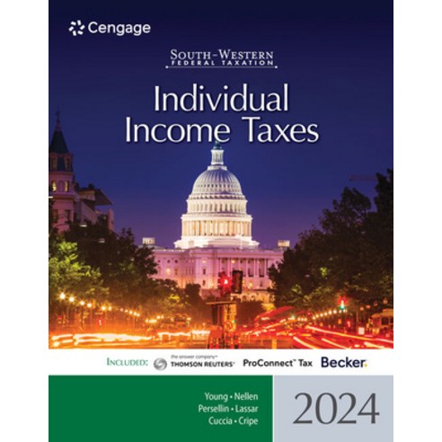 (영문도서) South-Western Federal Taxation 2024: Individual Income Taxes Paperback, Cengage Learning, English, 9780357900550