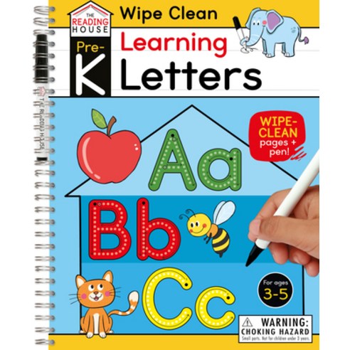 (영문도서) Learning Letters (Pre-K Wipe Clean Workbook): Preschool Wipe Clean Activity Workbook Ages 3-... Paperback, Reading House, English, 9780593450437