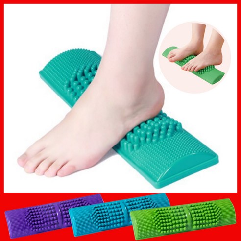 큐믹큐믹 발 지압판 지압 매트 발바닥 지압기 마사지판 마사지기, 그린, 1개