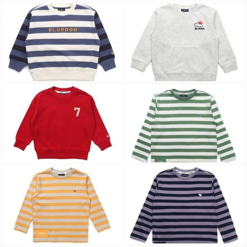 블루독 정상가79000원 22D25-334-01BL멀티블록맨투맨 344255