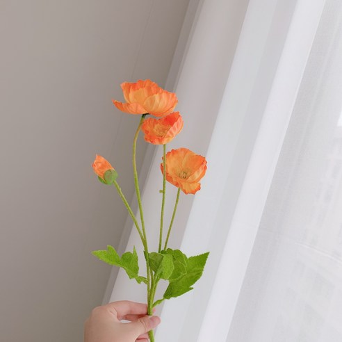 DFMEI 인사이드 꽃다발 가짜 화우미인 방 꾸미기 피크닉 포토도구 펜션소프트룩, DFMEI 오렌지, 하나