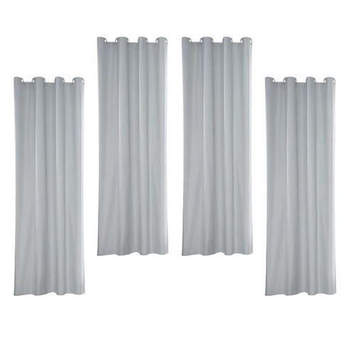 안뜰 파빌리온 방수 그로멧 태양 그늘 커튼에 대 한 2/3/4pcs 야외 커튼, 4pcs 54x96inch, 설명