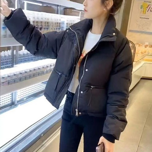 라페나 여성 숏 크롭 패딩 점퍼