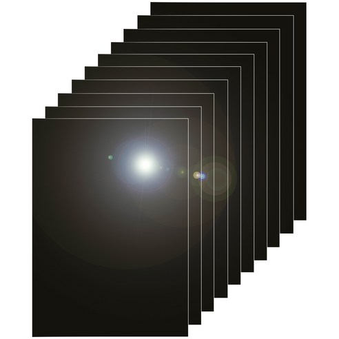 다한진 컬러 아크릴 A5(148mm210mm*3T) 두께3mm 미술용 그리기판 DIY용, 10개, 흑색