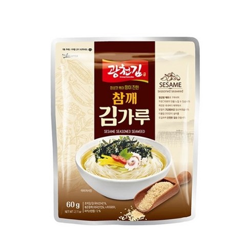 광천김 [광천김] 참깨 김가루 60g x 5봉