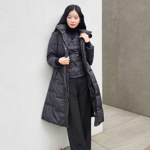 겨울철 추위를 따뜻하게, 단열되고 흡습 발산성 있는 오리털 패딩 자켓으로