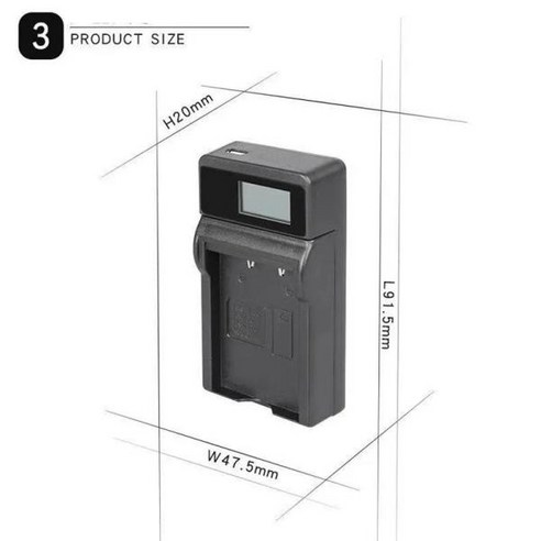 USB 케이블 LCD 배터리 충전기 EN-EL23 충전 니콘 쿨픽스 S81c P900 P610 B700 MH-67P 카메라, 한개옵션0 Best Top5