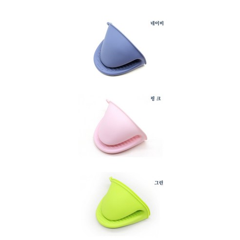 도레미 실리콘 냄비 손잡이 오븐 장갑 2P 세트, 네이비, 1세트
