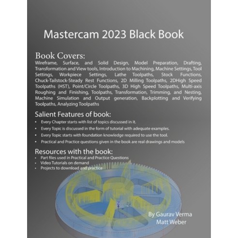 (영문도서) Mastercam 2023 Black Book: 3rd Edition Paperback, Cadcamcae ...