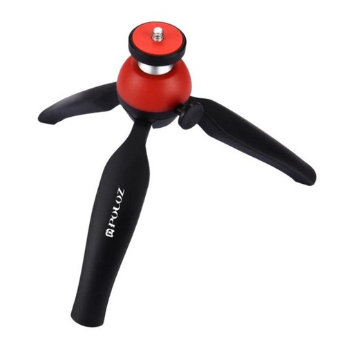 DSLR 카메라 캠코더 1/4 "나사 마운트 용 360도 볼 헤드 삼각대 스탠드, 레드, 설명, 설명
