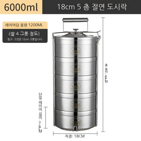 Coolife 보온 도시락 스테인레스 스틸 더블 레이어 절연 점심 상자 배럴 2 3 4/5 멀티 레이어 점심 상자 용량 음식 그리드 냄비, 에메랄드 그린