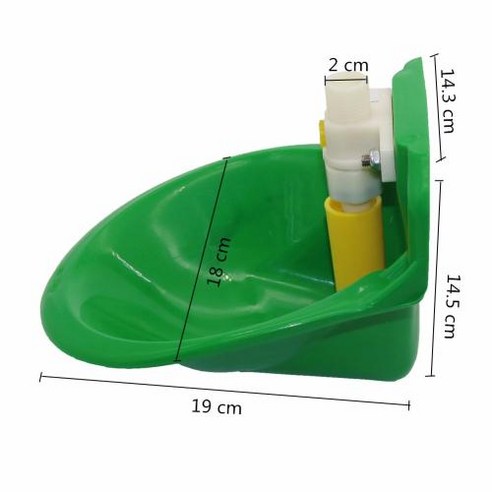 동물 술꾼 소 양 말 돼지 개 자동 물 그릇 농장 동물 피더 소 및 양 장비 18cm 5 세트