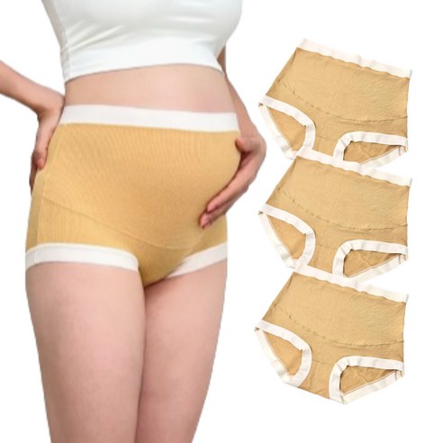 벨비크 모달 심리스 하이웨스트 임산부 팬티 3p