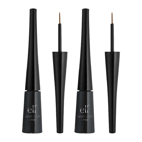 elf 엑스퍼트 리퀴드 아이라이너 4.5 g, Charcoal, 2개