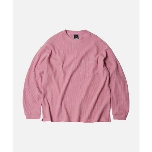 -100%정품 - 프리즘웍스 OVERSIZED WAFFLE POCKET T-셔츠 _ PINK