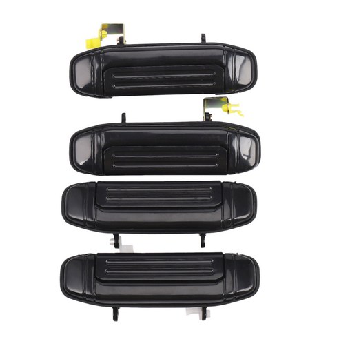 노 브랜드 Mitsubishi Pajero Montero V31 V32 V33 V43 V46 V47 용 4 pcs 자동차 전면 후면 외부 도어 핸들 블랙, 문 손잡이