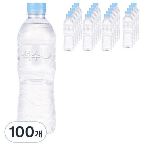 석수 무라벨, 500ml, 100개