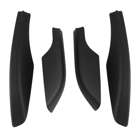 노 브랜드 4PCS 블랙 ABS 자동차 지붕 수하물 랙 레일 엔드 커버 쉘 프로텍터 도요타 Fortuner 2004-201에 적합, 러기지 랙 커버