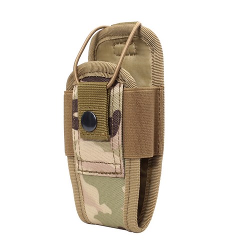 Molle 라디오 워키토키 홀더 가방 매거진 파우치 홀스터 케이스, CP 위장, 6.5x5x15cm, 옥스포드 패브릭