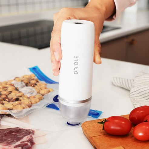데이블 휴대용 스마트 진공 포장기: 가정용 무선 원터치 실링기 식품 포장기계 미니 압축기