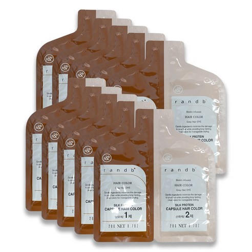 부드러운 머릿결과 자연스러운 컬러를 선사하는, 알앤비 실크단백질 캡슐 헤어컬러 염색제 밀크브라운 솔직 후기 알앤비실크단백질염색제