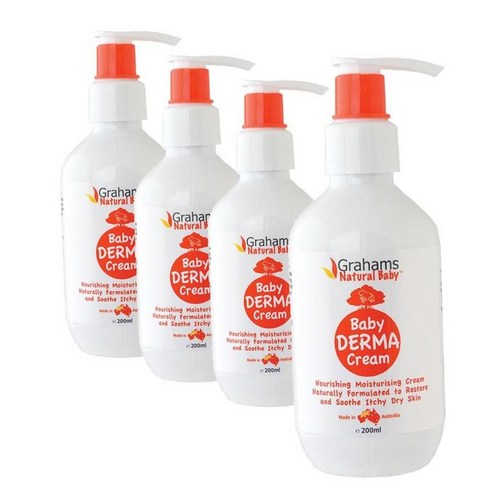 호주 그라함스 베이비 더마 크림 200ml 4팩 Grahams Baby Derma Cream