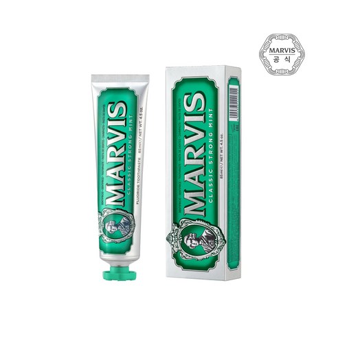 마비스 클래식 스트롱 민트 치약, 3개, 85ml
