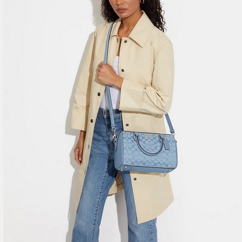 코치 로완 시그니처 사첼백 토트 크로스백 CH141