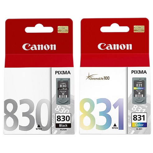 캐논 PG-830 CL-831 정품 잉크 iP1880 iP1980 iP2580 MP145 MP198 MP210 MP218 ...