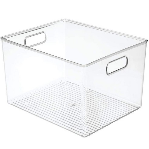 29x20x15cm 아크릴 투명 냉장고 저장 상자 데스크탑 기숙사 욕실 보관소 상자, 하나, 투명한