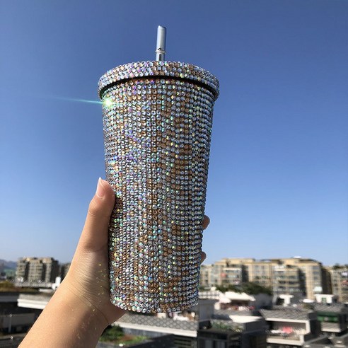 ZZJJC 아이디어 보온병 아이디어 텀블러 아웃도어 보온병, 멜란지샴페인, 500ml