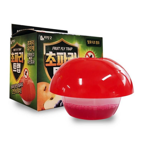 리빙굿 초파리트랩 초파리 끈끈이 초파리퇴치기 트랩, 1개, 1개