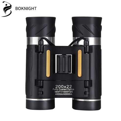 복나이트 망원경 쌍안경 고성능 망원경, 검은색, 22mm