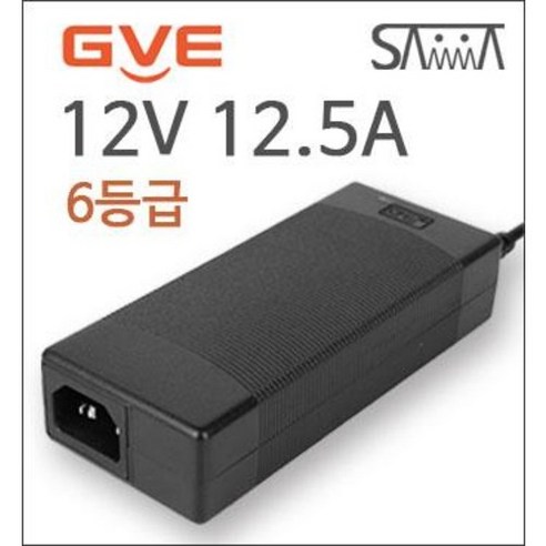 12V 12.5A GVE아답터 (6등급 국내 및 해외수출용) GM152-1201250-F