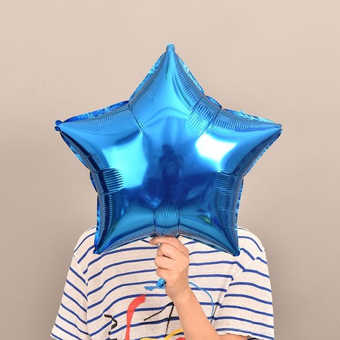 파티복닷컴 모양풍선 10개입, 23.별 블루 45.72cm
