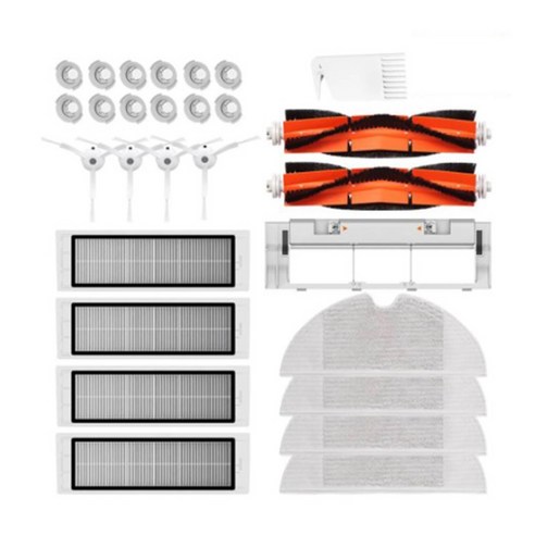 S50 S51 S55용 28pcs 로봇청소기 교체부품 브러시 필터 키트