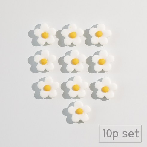 84x84 인테리어 냉장고 자석 마그네틱, 화이트데이지10p