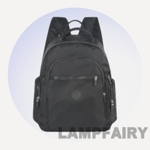 LampFairy 가벼운소재 클래식 탄탄 다양한 포켓 데일리 여성백팩