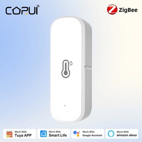 Tuya 지그비 온습도 센서 Tuya-Zigbee/WIFI 온도 및 습도 스마트 홈 온도계 실내 모니터 라이프 알렉사 구글 앨리스, CHINA, 1PC Zigbee, [05] 1PC Zigbee