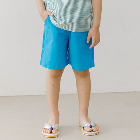 탑텐키즈반바지 탑텐키즈반바지 폴햄 키즈 폴햄키즈 공용 나일론 스판 5부 쇼츠 PKD2PH3053 [바브키즈] 바스락반바지