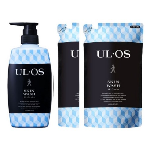 [오츠카제약] ULOS 우르오스 스킨워시 500ml x 리필420ml 세트, 1개