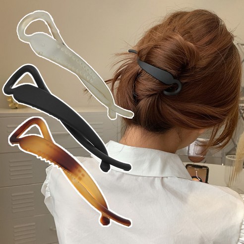 섬세한 꼬임 디자인으로 여름 스타일을 완성하는 미다미 바나나핀 3종 세트