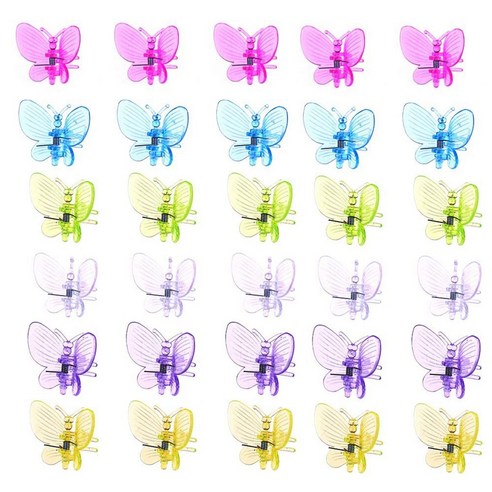 Deoxygene 난초 클립 30Pcs 나비 식물 지원 덩굴 꽃, 1개